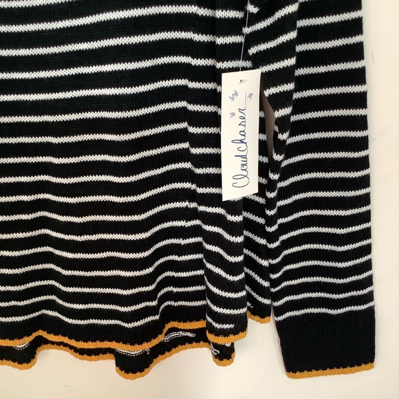CLOUD CHASER Knit Striped Sweater Size Large NWT - Picture 3 of 10
